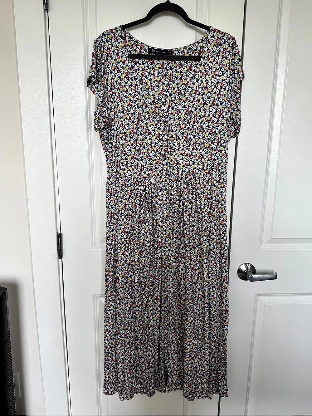 Crew Clothing Company Floral Midi Dress in Blue & White Like New UK 18